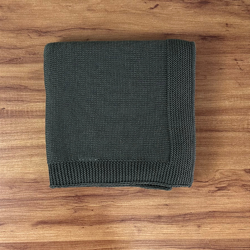 Manta Lisa Tricot Bosque