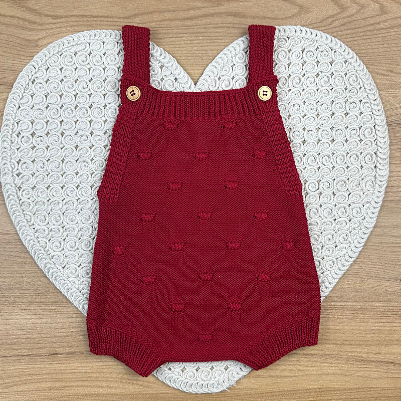 Romper Tricot Vermelho