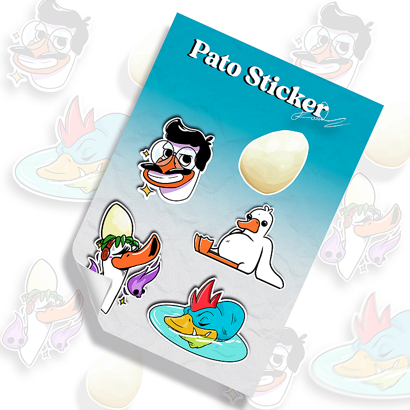 Patintero Sticker Pato Sticker - imaginecor