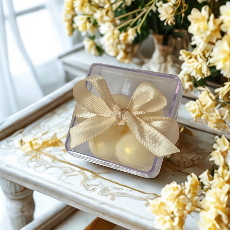 VELA BUBBLE 40G CAIXA ACRÍLICA