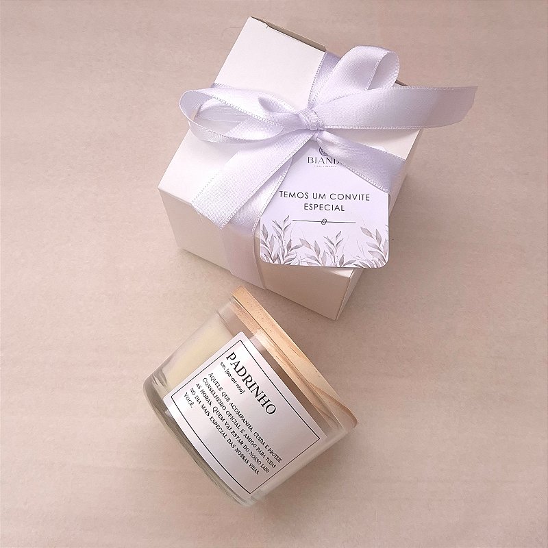 Vela Convite Padrinho de casamento