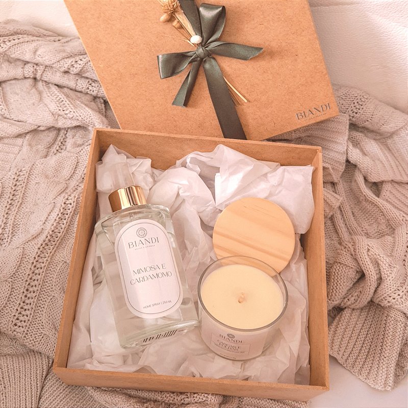 Kit Presente| Vela 100g+home spray 250ml