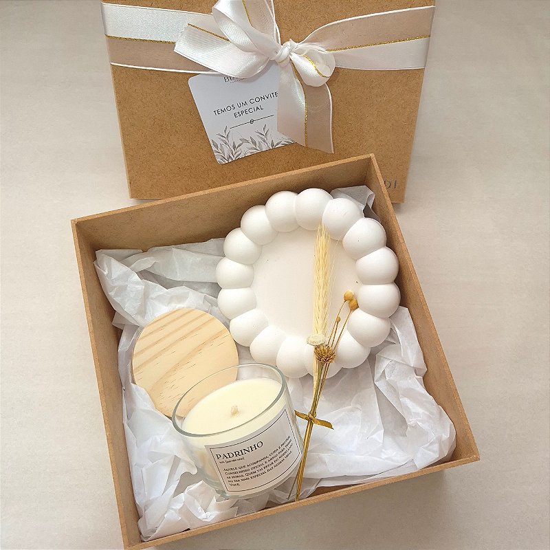 Vela Convite Padrinho Casamento Kit