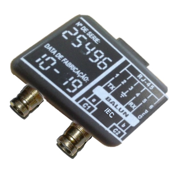E1 Balun Adapter - RJ48c 120 Ohm To Dual BNC 75 Ohm Passive Converter Box