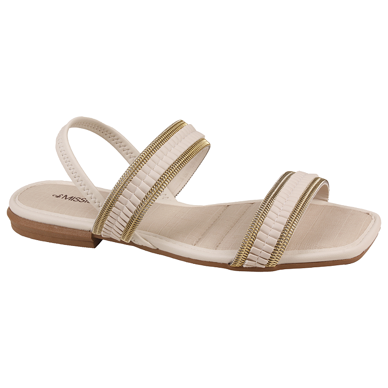サニー Sandalia Feminina Mississipi Santini Salto Baixo Ref:mf333 J