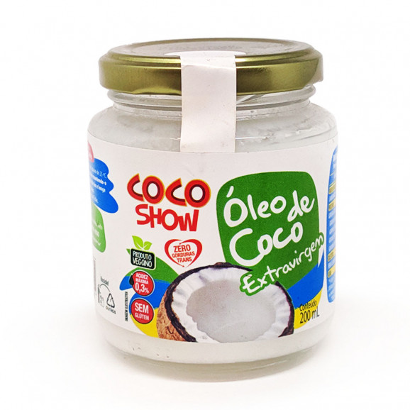 Óleo de Coco Extravirgem 200ml Coco Show na Bela Cerealista - Bela