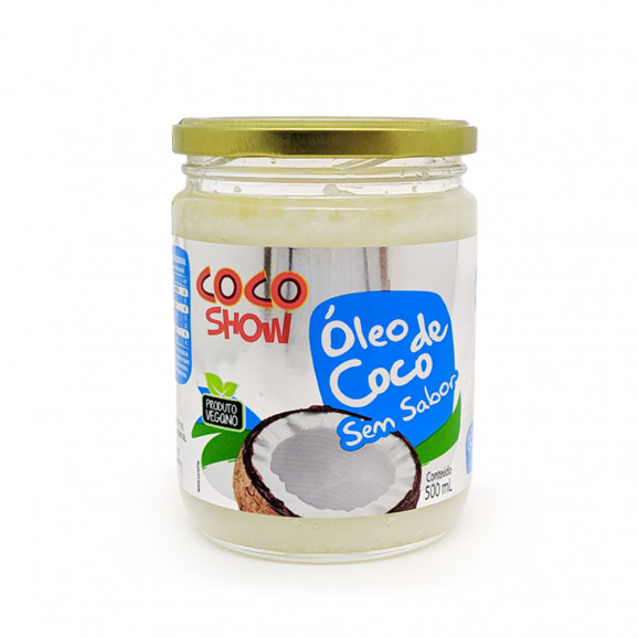 Óleo De Coco Sem Sabor 500ml Coco Show na Bela Cerealista - Bela