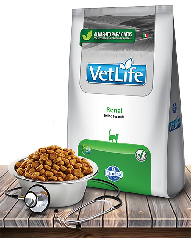 Ração Farmina Vet Life Natural Renal para Gatos Adultos - PET FORT ...