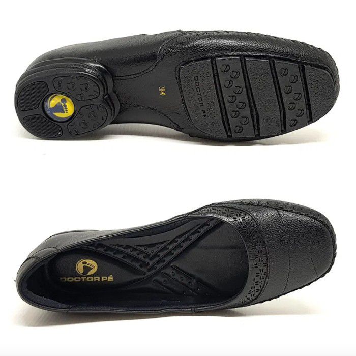 Sapato Feminino Doctor P Conforto Couro Onicop s cal ados