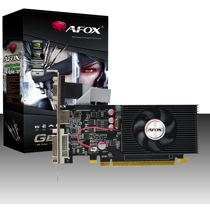 Placa de vídeo - NVIDIA GeForce GT 730 (4GB / PCI-E) - Afox AF730-4096D3L6  - waz