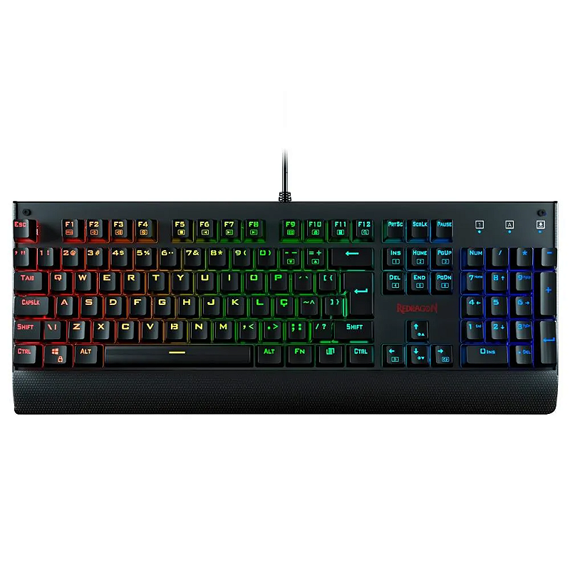 Iluminação RGB do teclado Redragon Kala K557
