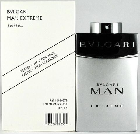 Tester Bvlgari Man Extreme Eau De Toilette Natural Spray 100 Ml