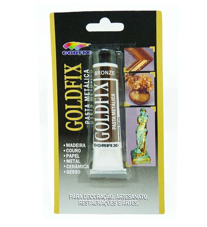 Pasta Metálica Goldfix 20ml Corfix - Bronze 247 - Casa Elias