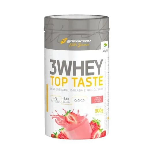 3 Whey Top Taste 900g - Bodyaction - Nocaute Suplementos | Força e Saúde