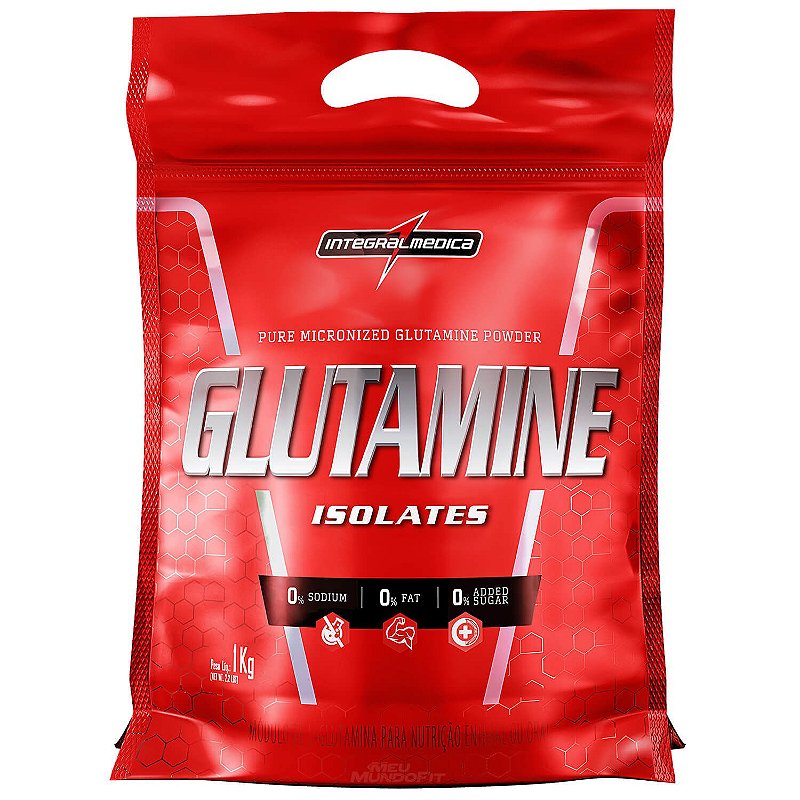 Glutamine 1kg Integralmedica Nocaute Suplementos Força e Saúde