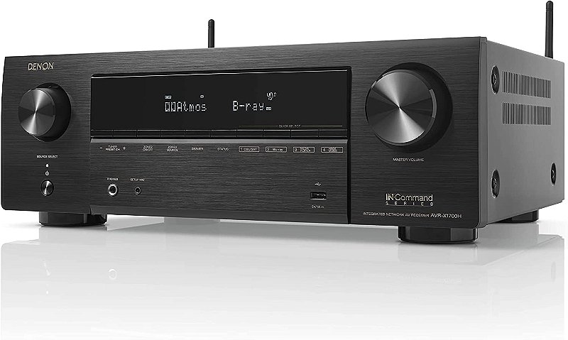 Receiver 8k 3D 7.2 Canais 80w + Saída Pré Denon Avr-X1700H 110v