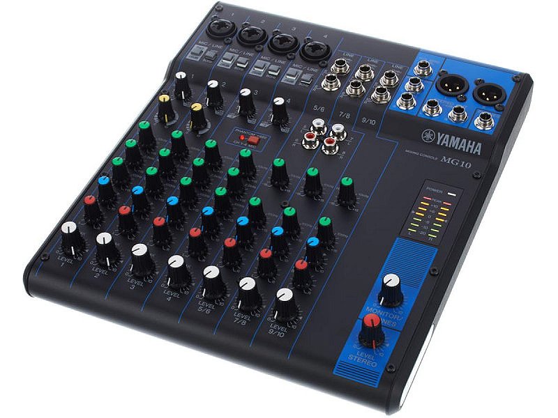 MESA SOM 10 CANAIS ANALÓGICO YAMAHA MG-10 - Brug Áudio Vídeo Automação