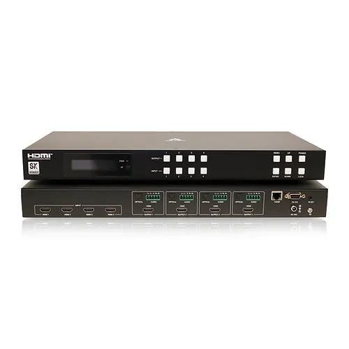 Matrix HDMI 4x4 Portas UHD 8K All Sync AS-MX448 - Brug Áudio Vídeo