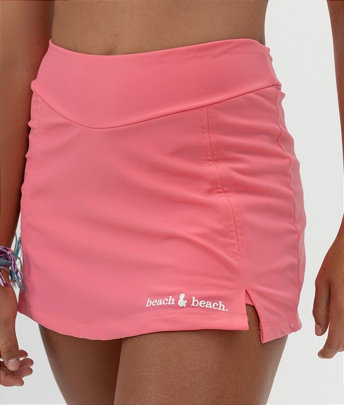 Shorts Praia Feminino Beach Tennis Preto Elastano Premium WSS Brasil