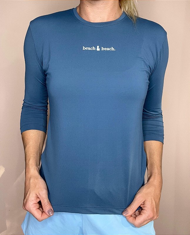 Blusa manga 3/4 deep blue