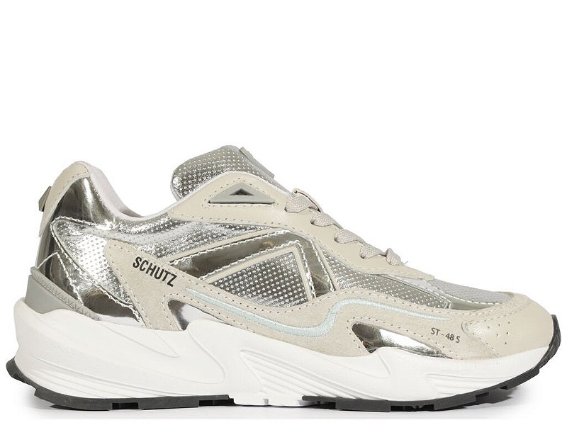TENIS ST 48S SCHUTZ PRATA - Lojas Trend