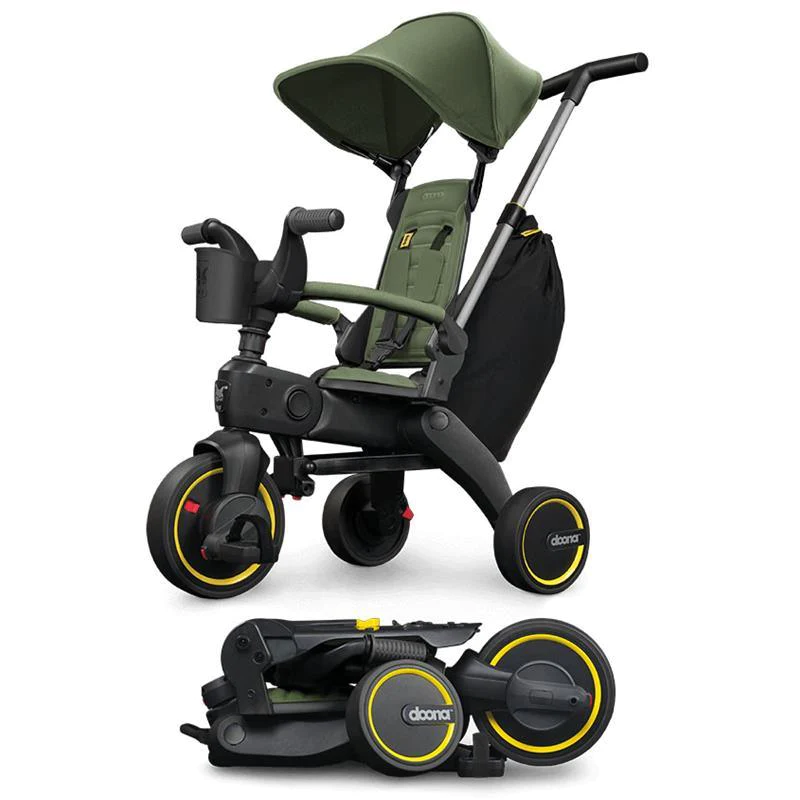 Doona Triciclo Dobrável Liki Trike S3 Verde Deserto - JH Baby