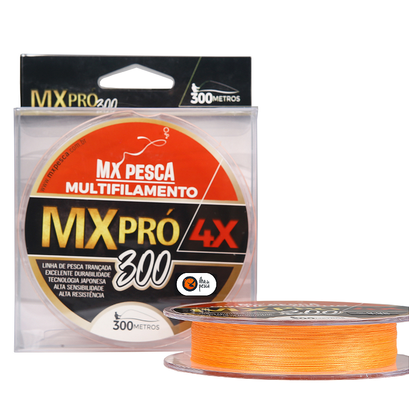 Linha Multifilamento Mx Pró - 300m - Laranja - ILHA DA PESCA