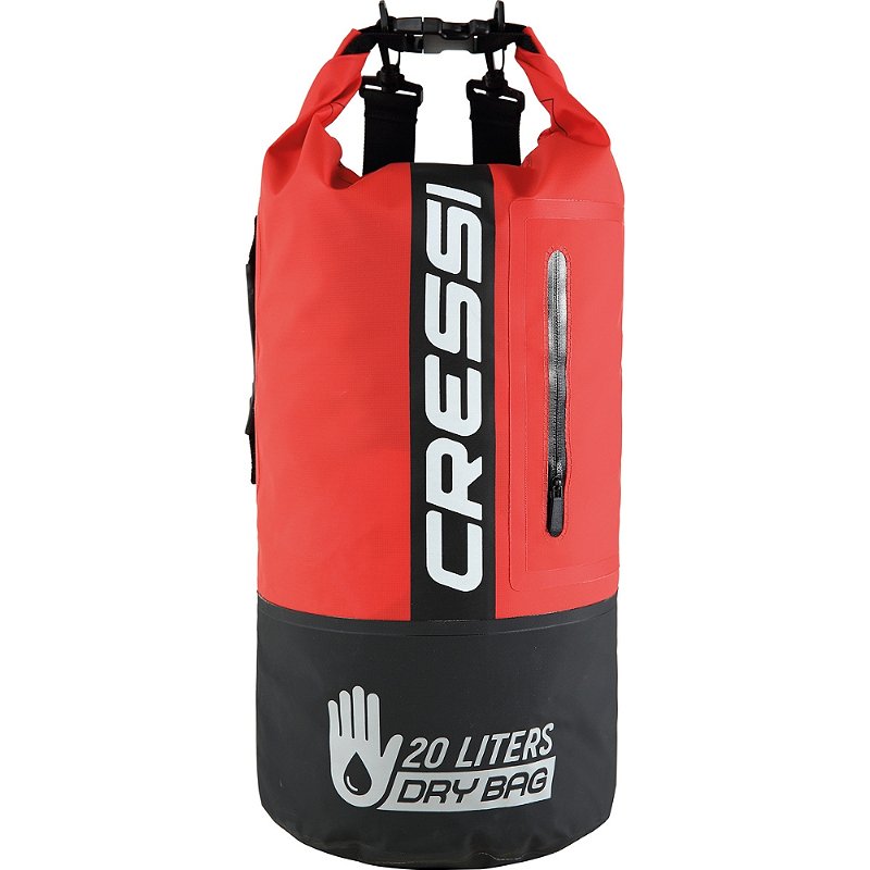 Mochila Estanque Impermeável Cressi Dry Bag Premium 20L Vermelho ILHA DA PESCA