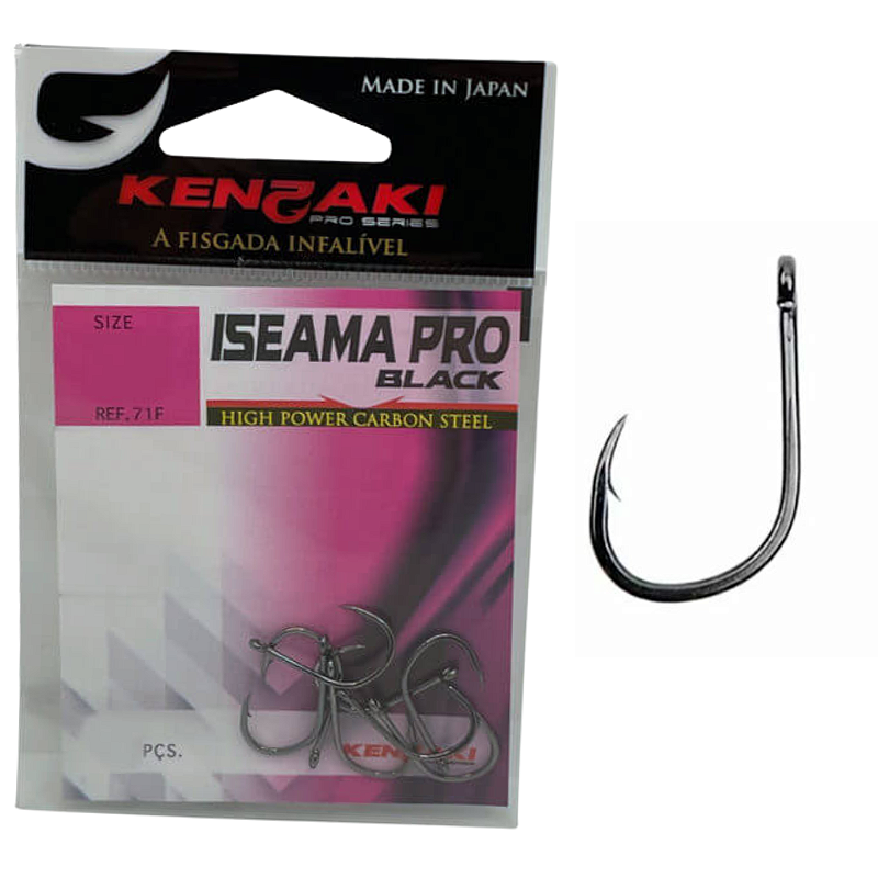 ◆OSOYA◆ Anzol Kenzaki Iseama Pro Black - ILHA DA PESCA