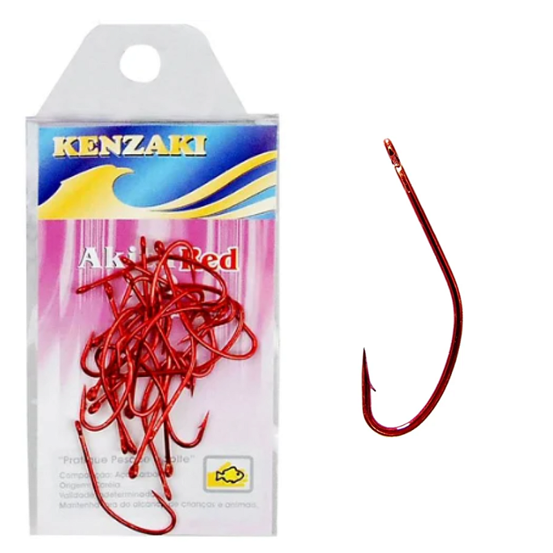 【2月】＊kina＊ Anzol Kenzaki Akita Red - ILHA DA PESCA
