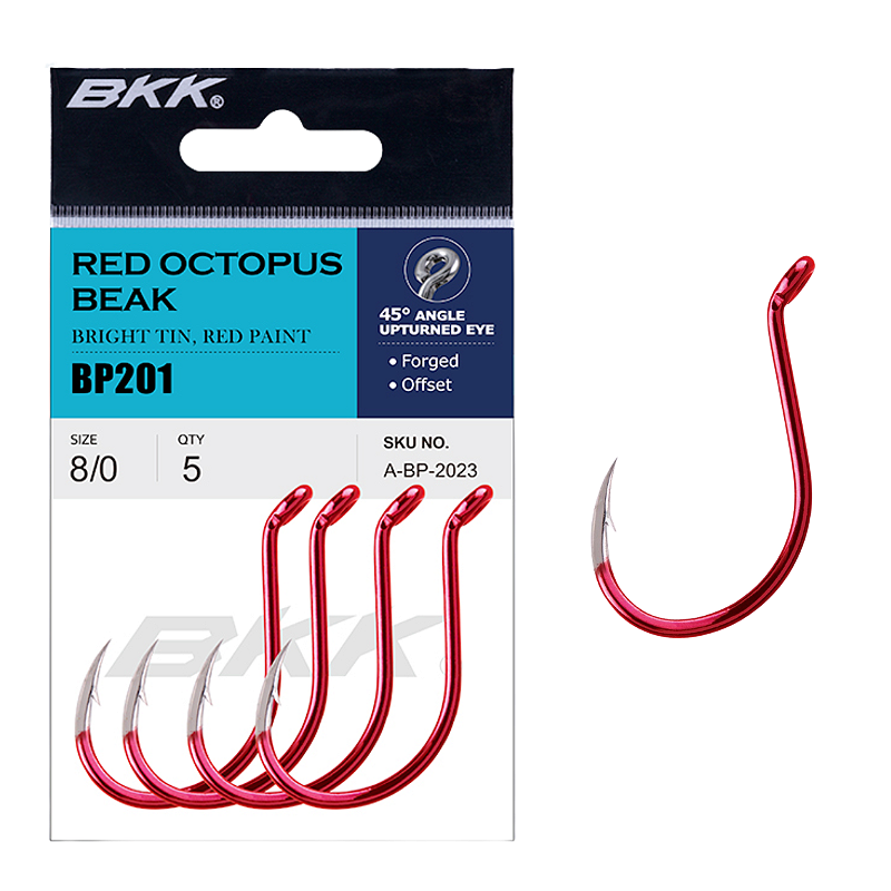 Anzol Bkk Red Octopus Beak - ILHA DA PESCA