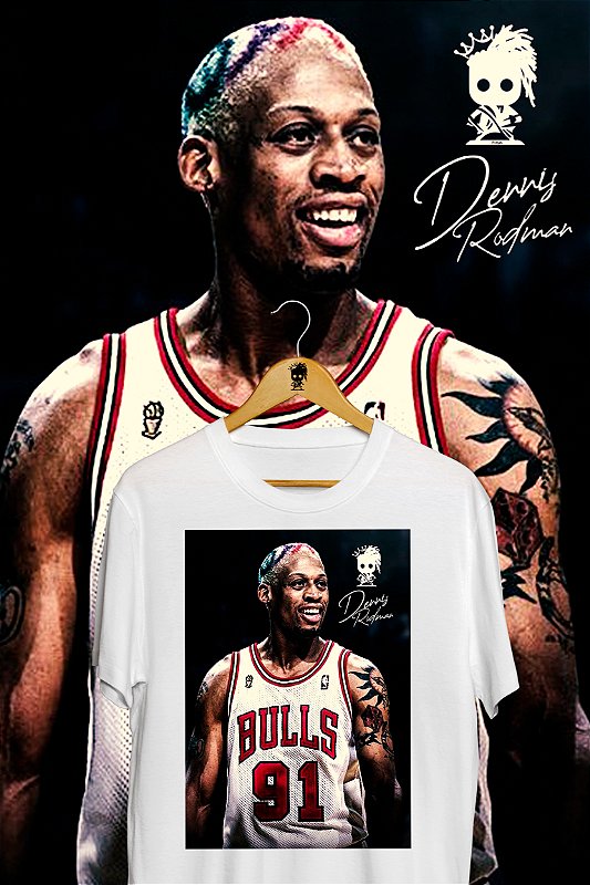 Camiseta Dennis Rodman Branca