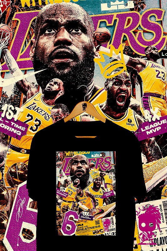 Camiseta Lebron James Colorida