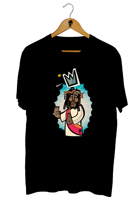 Camiseta Black Jesus Colorida