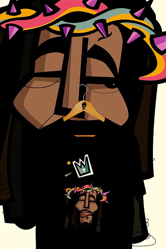 Camiseta Black Jesus Face