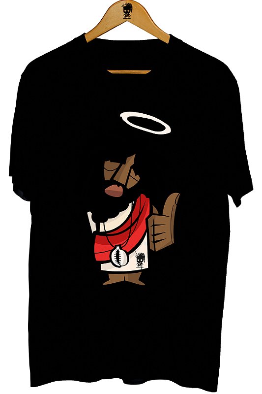 Camiseta Black Jesus Jóia Desenho