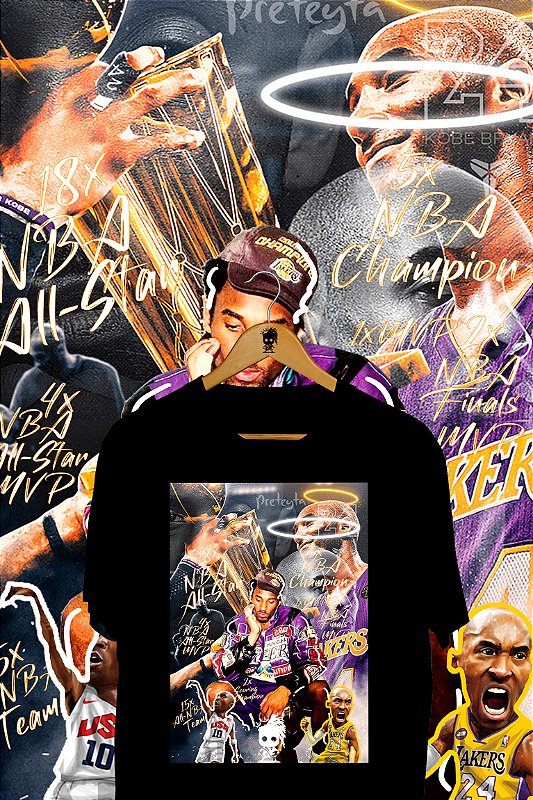Camiseta Kobe Bryant Troféu