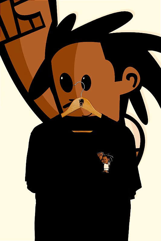 Camiseta Preteyta Básica Punho