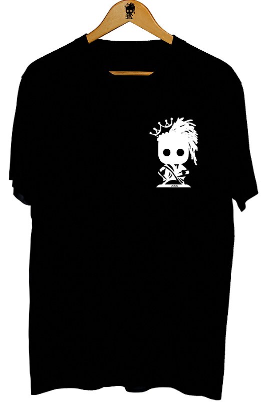 Camiseta Preteytinha Peito Branco e Preto