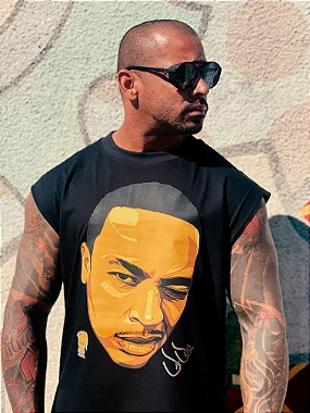 Regata Machão Dr Dre Face - Preta