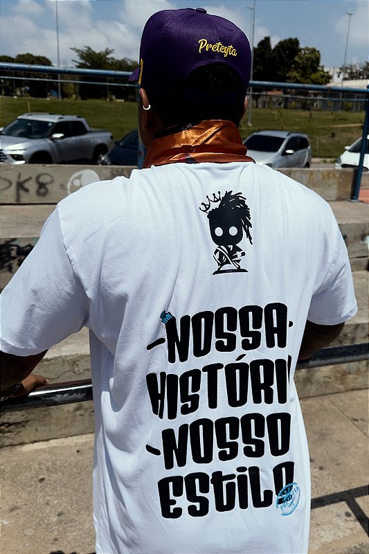 Camiseta - Nossa História, Nosso Estilo (Frente e Costas)