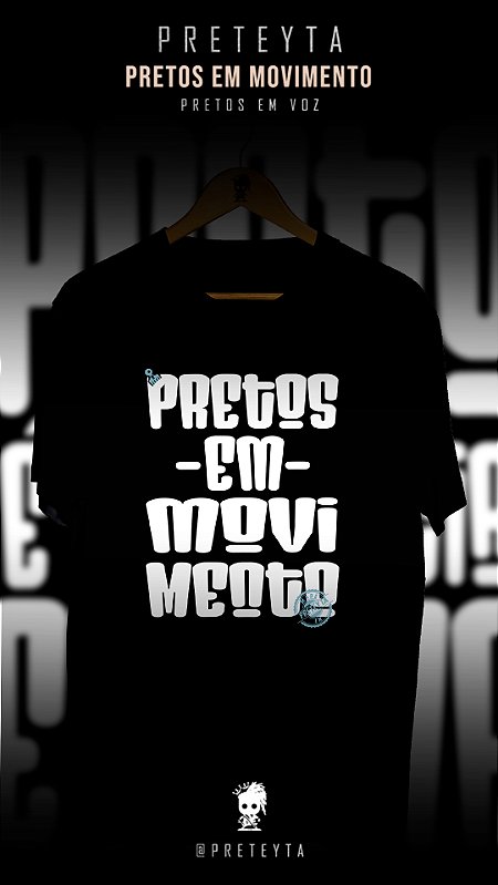 Camiseta - Preto em Movimento