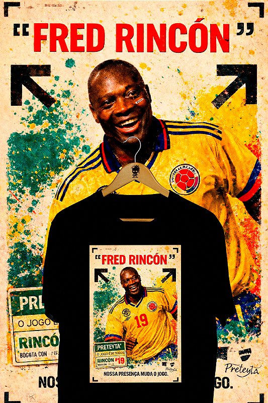 Camiseta Fred Rincon - Colômbia