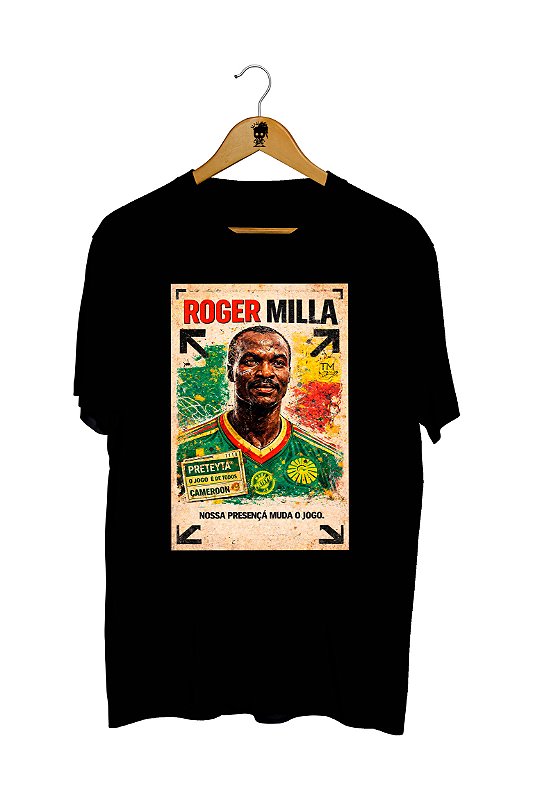 Camiseta Roger Milla - Camarões
