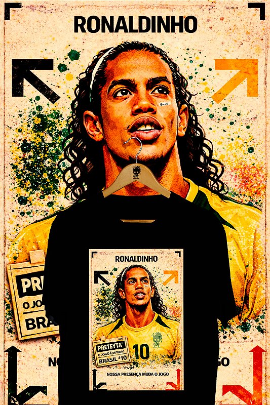 Camiseta Ronaldinho - Brasil
