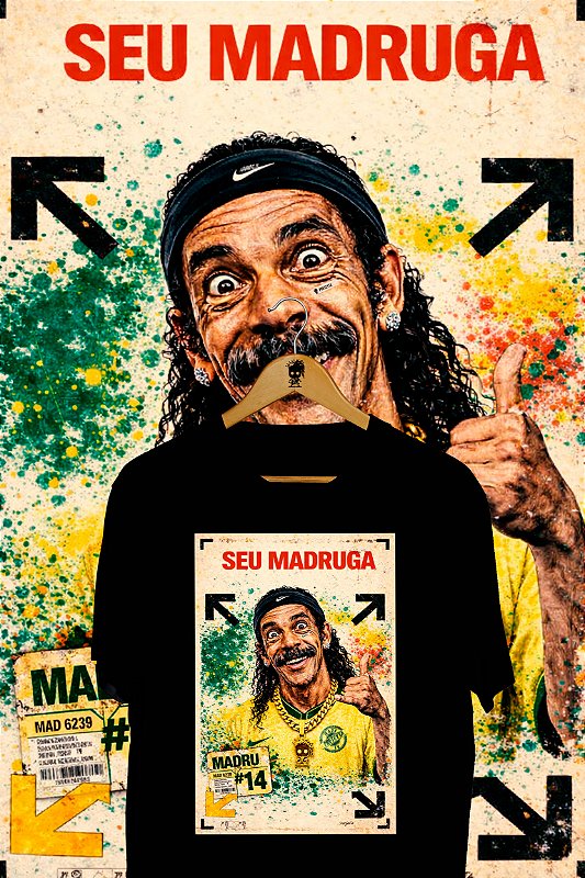 Camiseta Seu Madruga - Brasil