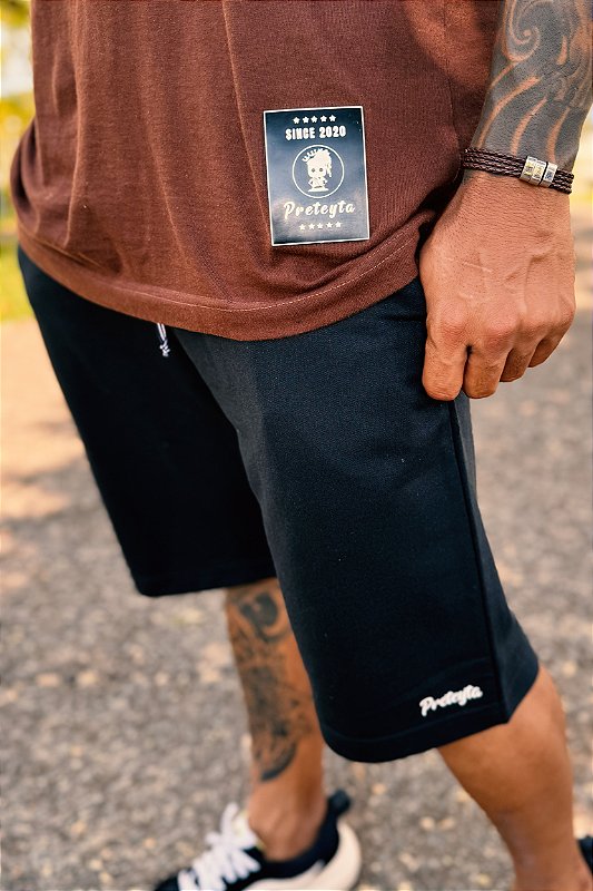 Bermuda Moletom Preteyta