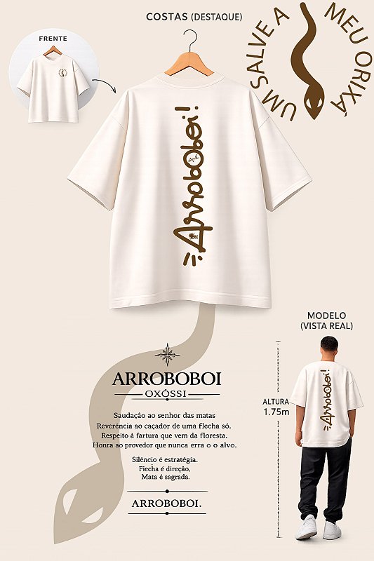 Camiseta Oversized Oxumaré