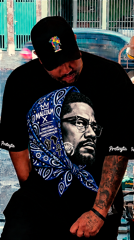 Camiseta Oversized Malcolm X
