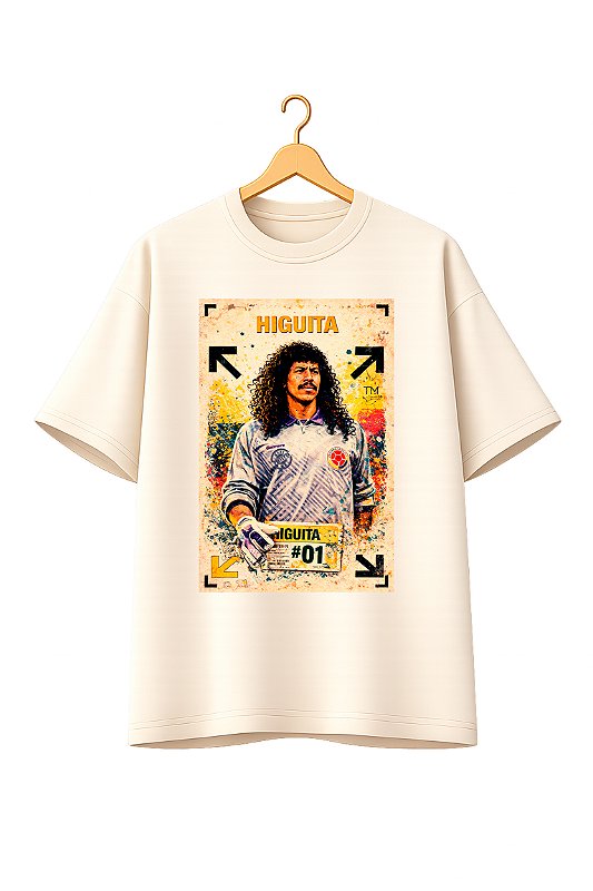 Camiseta Oversized Copa Preta - Higuita